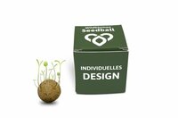 1 Seedbomb im Würfel - Bienen  Schmetterlinge