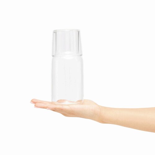 CALMY - Glas-Karaffe mit Trinkglas CALMY