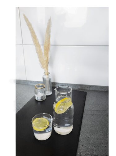 CALMY - Glas-Karaffe mit Trinkglas CALMY