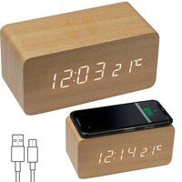 Schreibtischuhr mit intergriertem Wireless Charger