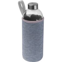 Trinkflasche aus Glas mit Neoprenüberzug 1000ml