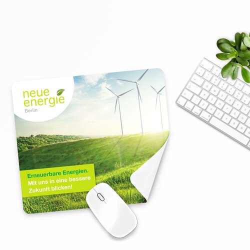 rPET GripCleaner® 4in1 Mousepad 28x16 cm All-Inclusive-Paket 