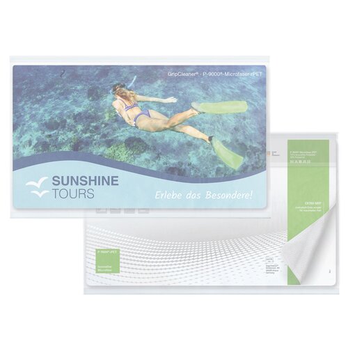 rPET GripCleaner® 4in1 Mousepad 28x16 cm All-Inclusive-Paket 