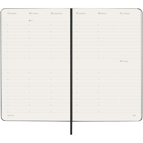 Moleskine Hardcover 12 Monate Wochenkalender L vertikal