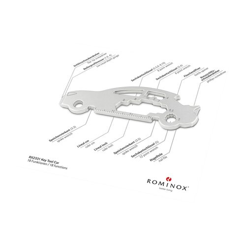 ROMINOX® Key Tool // Car - 18 Funktionen