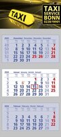 3 Monats-Wandkalender Clever 3 4-sprachig