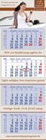 4 Monats-Wandkalender Premium 4 4-sprachig