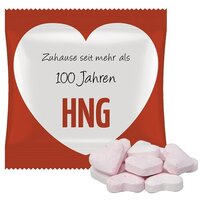 Brause-Herzen Mix Erdbeere und Wildkirsche ca 10g Mini-Tüte