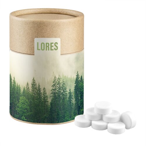 Bio Pfefferminz Drops, ca. 80g, Biologisch abbaubare Eco Pappdose Midi