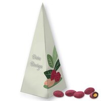 Zartbitter-Himbeer Mandeln ca 30g Präsent-Pyramide