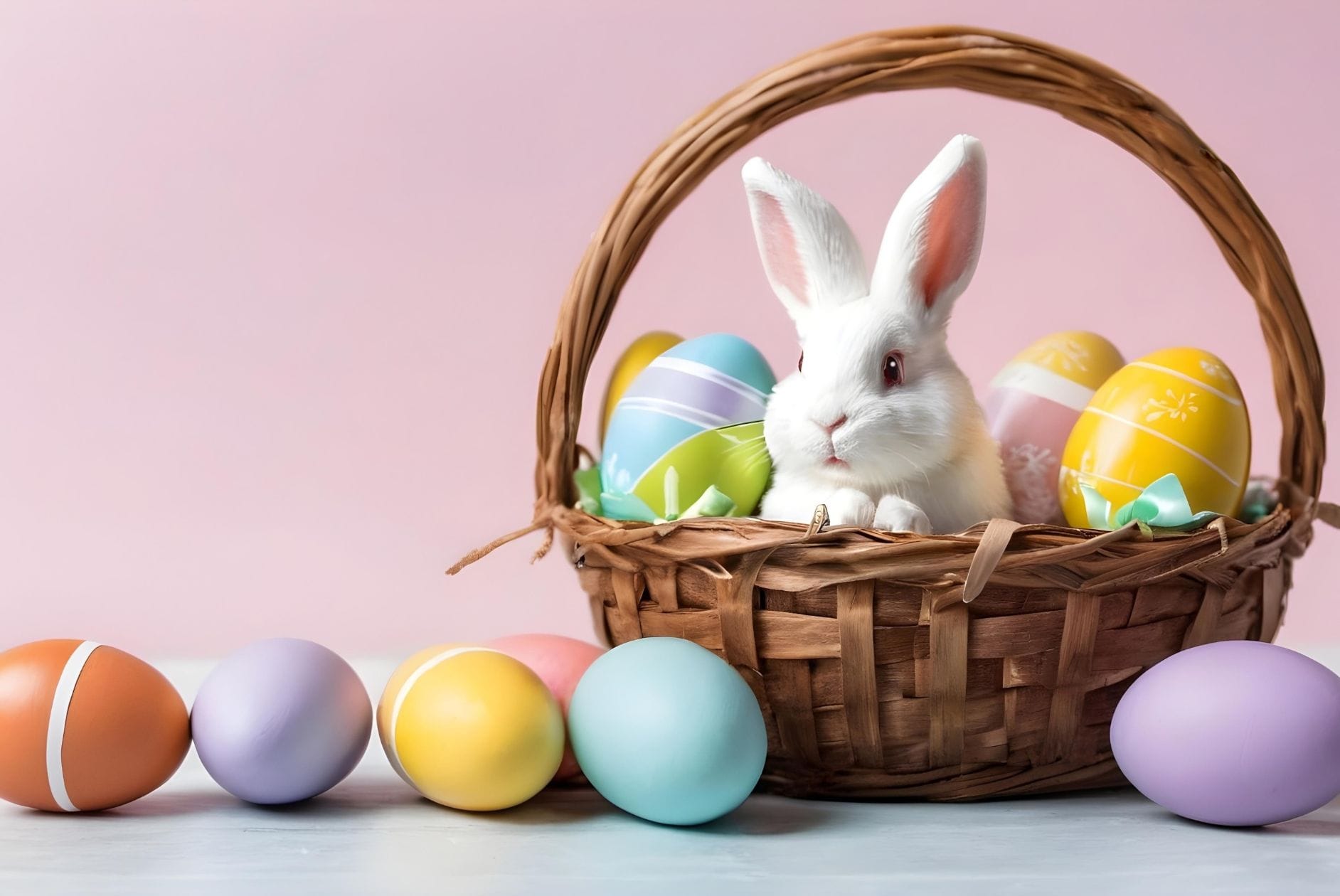 Osterkorb mit Osterhase